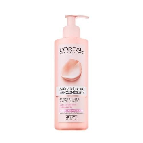 Loreal Değerli Çiçekler Temizleme Sütü 400 Ml Kuru Hassas