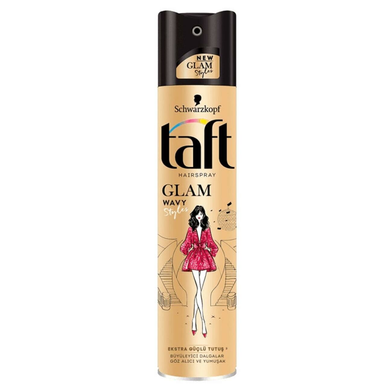 Taft Saç Spreyi Glam Büyüleyici Dalgalar Wavy 250ml