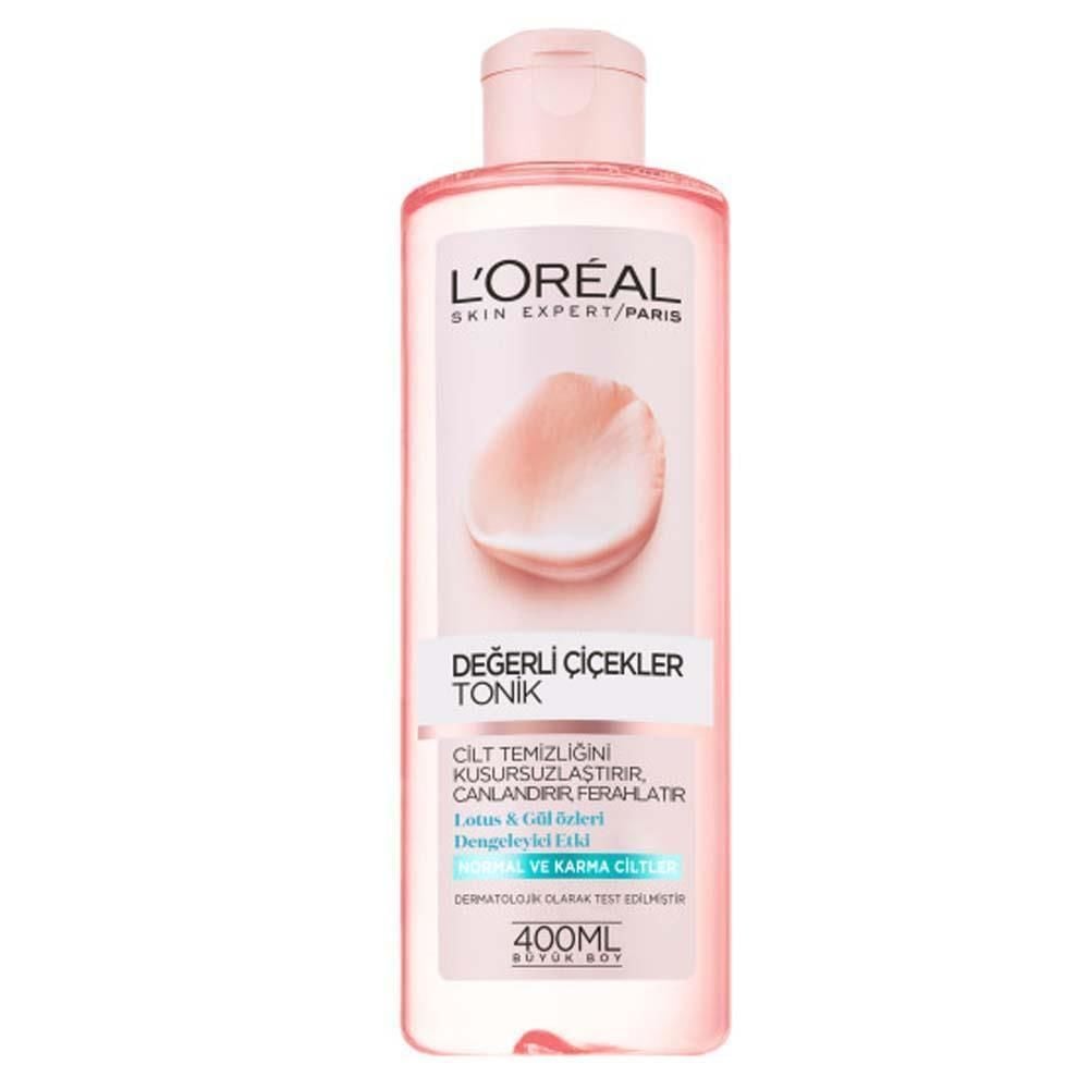 Loreal Tonik 400 ml Değerli Çiçekler Normal ve Karma Ciltler için