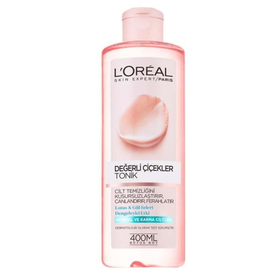 Loreal Tonik 400 ml Değerli Çiçekler Normal ve Karma Ciltler için