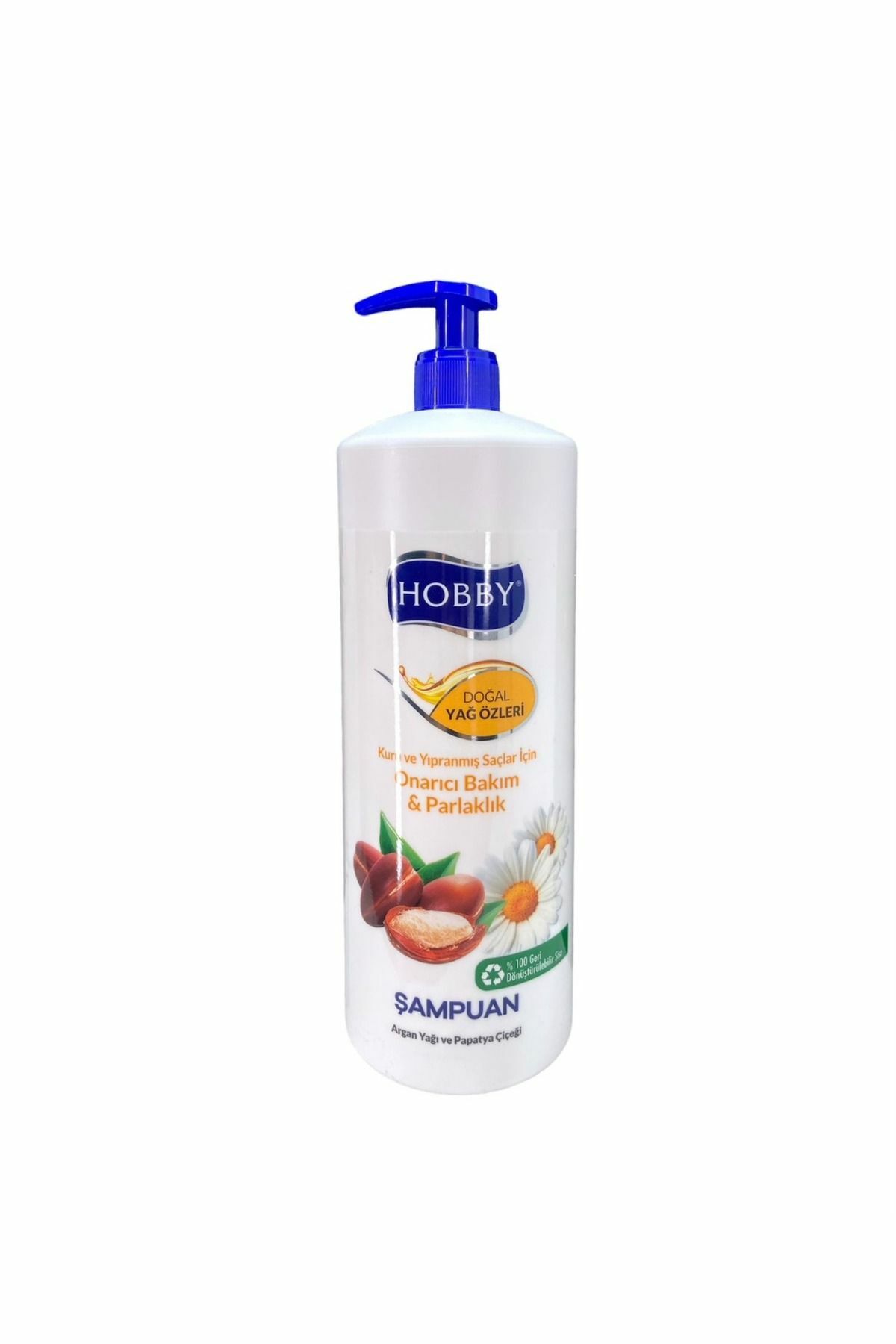 Hobby Şampuan 1000 Ml Argan Yağı ve Papatya Çiçeği Onarıcı - Parlaklık