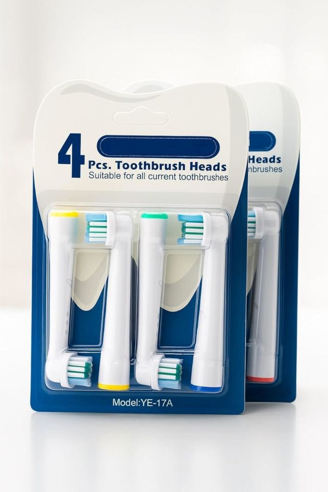 Soft Bristles Oral-B Uyumlu Yedek Diş Fırçası Başlıkları 4 Lü