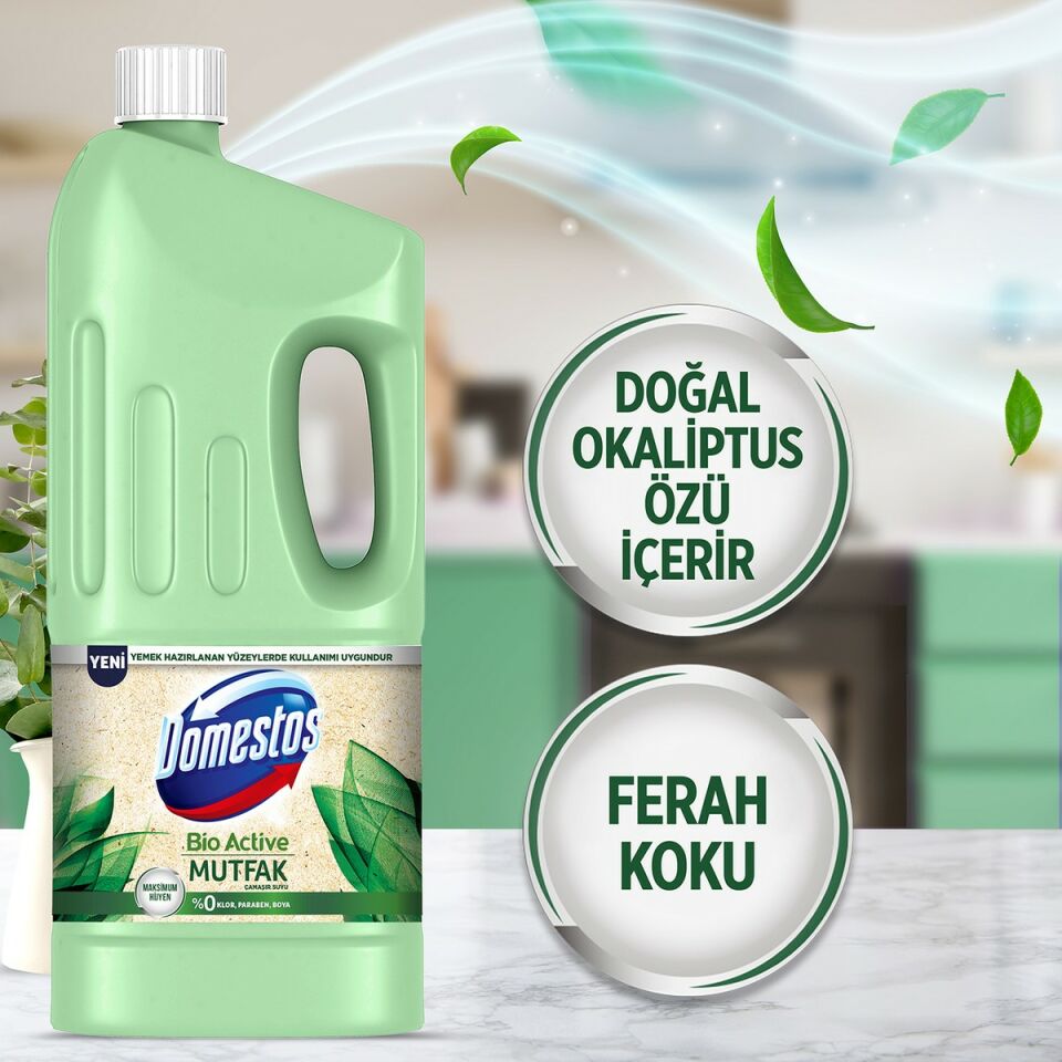 Domestos Çamaşır Suyu Bio Active Mutfak 1850 Ml