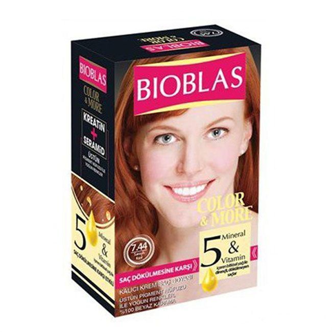 Bioblas Saç Boyası 7.44 Saraylı Kızıl