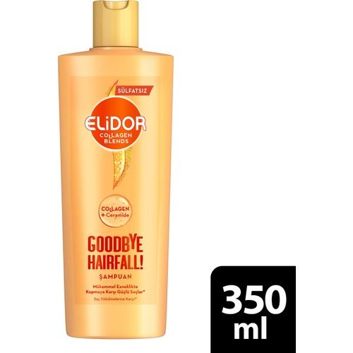 Elidor Collagen Blends Sülfatsız Saç Bakım Şampuanı Goodbye Hairfall Saç Dökülmelerine Karşı 350 ml