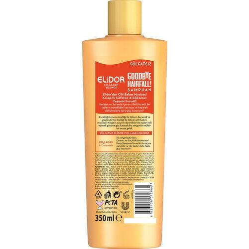 Elidor Collagen Blends Sülfatsız Saç Bakım Şampuanı Goodbye Hairfall Saç Dökülmelerine Karşı 350 ml