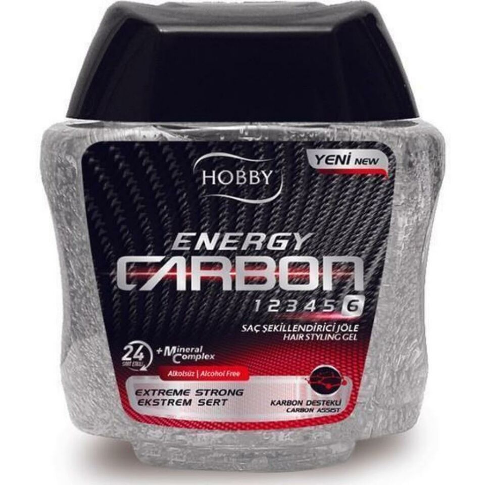 Hobby Energy Çok Sert Carbon Saç Jölesi No-6  275 Ml