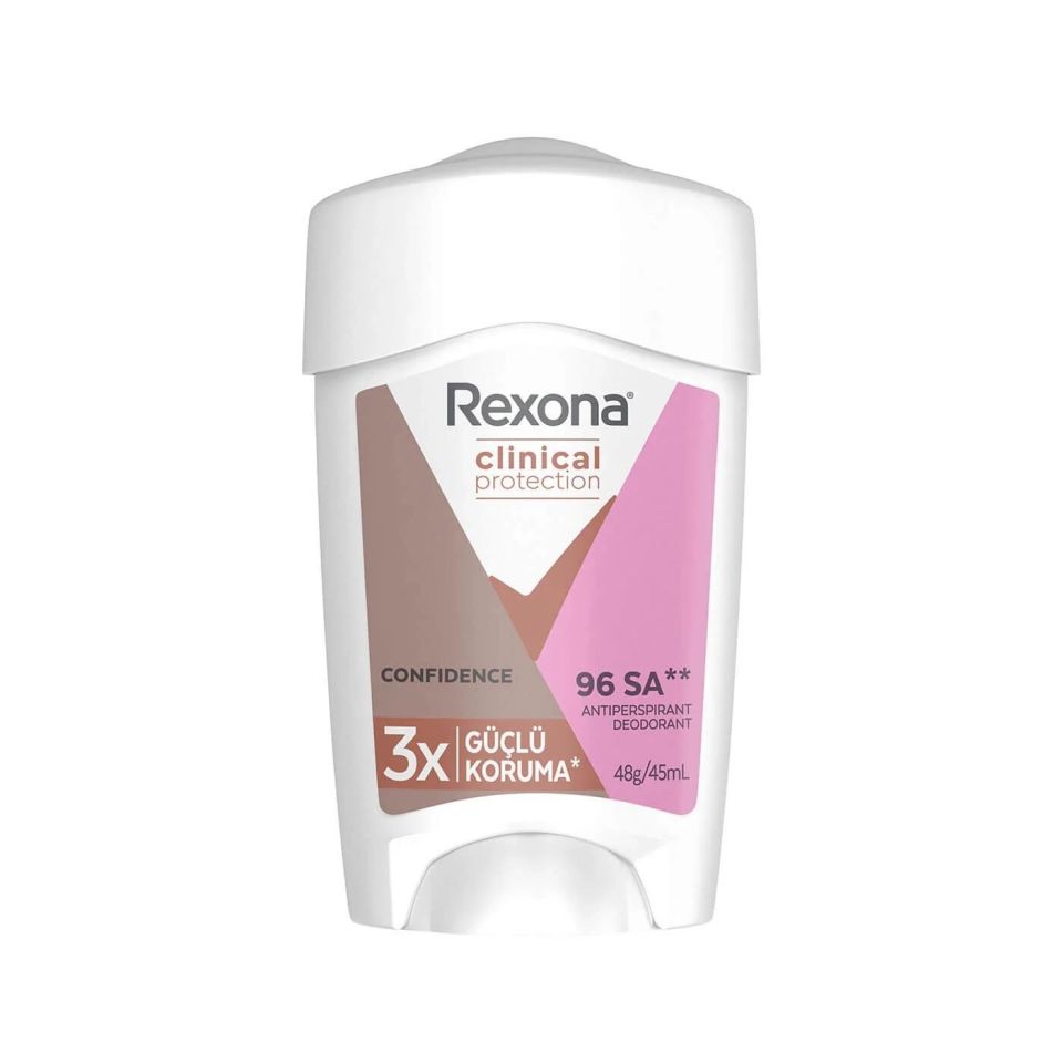 Rexona Clinical Protection Kadın Stick Deodorant Confidence 3x Güçlü Koruma 45 ml