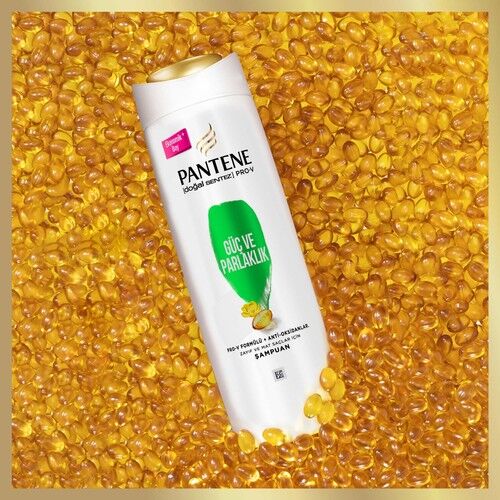 Pantene Şampuan Güç ve Parlaklık 600 Ml Doğal Sentez