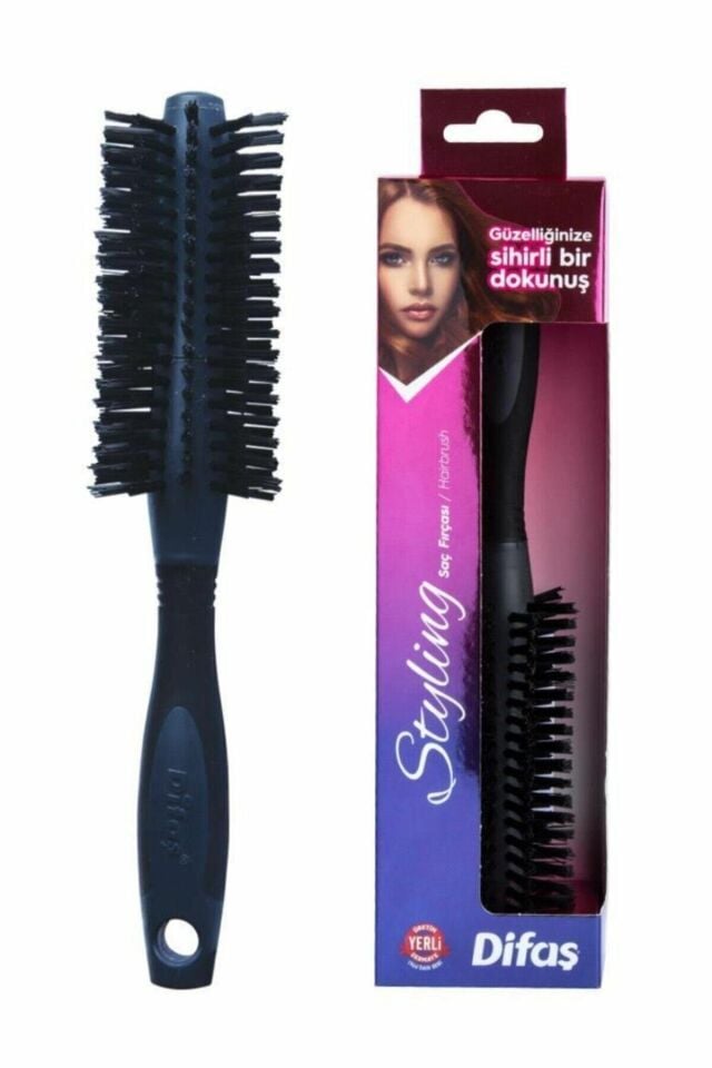 Difaş Saç Fırçası Stvlina 12 DK - Yuvarlak Kıl Frça