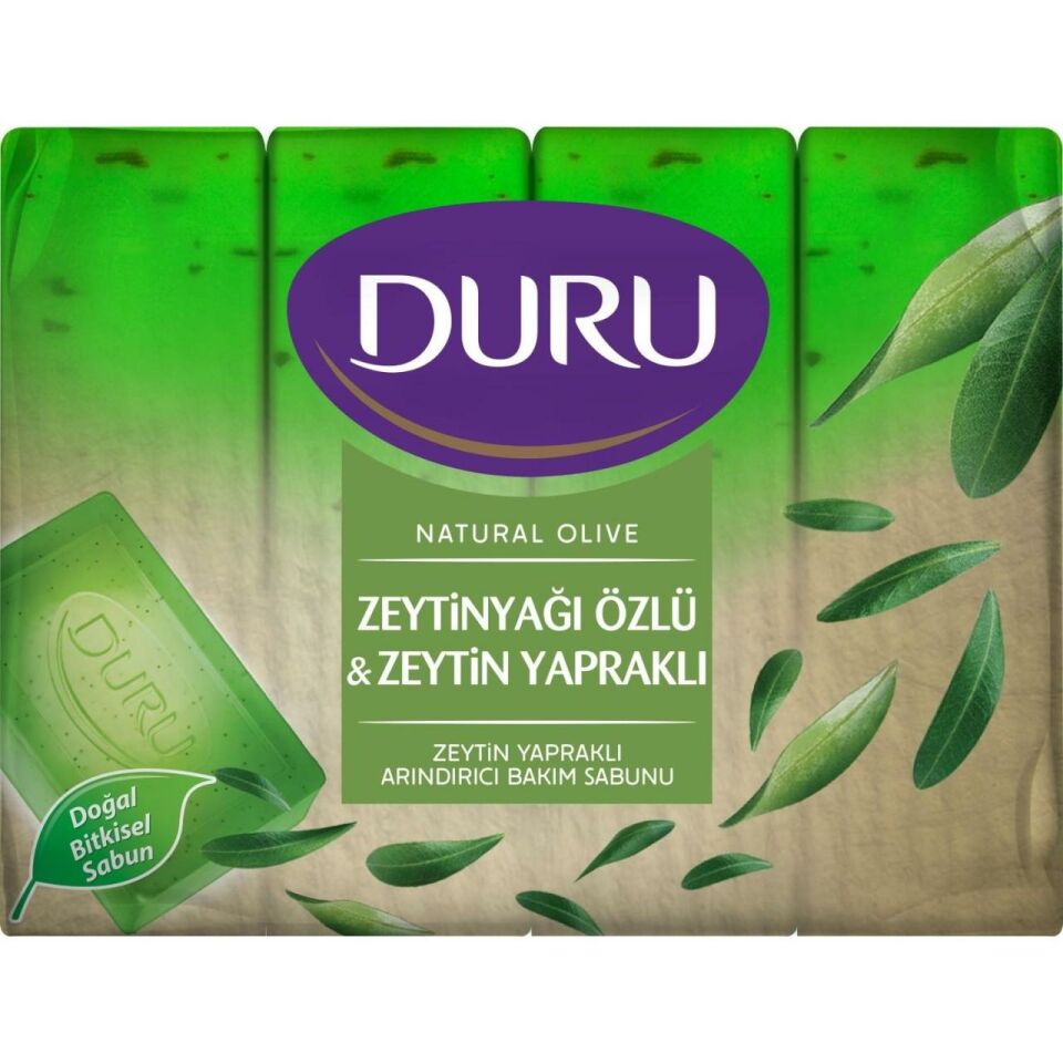 Duru Natural Olive Banyo Sabunu 4x160 Gr Zeytinyağı Özlü Arındırıcı