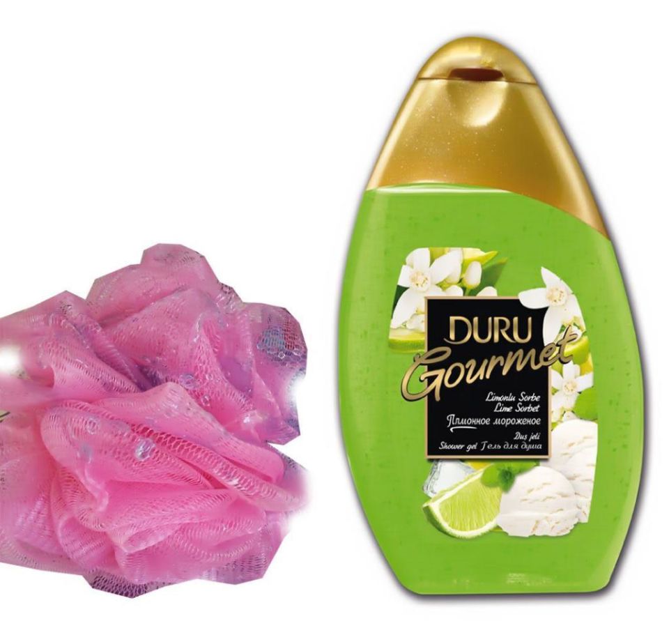 Duru Duş Jeli Gourmet 250 Ml Limonlu Sorbe + Lif Hediye