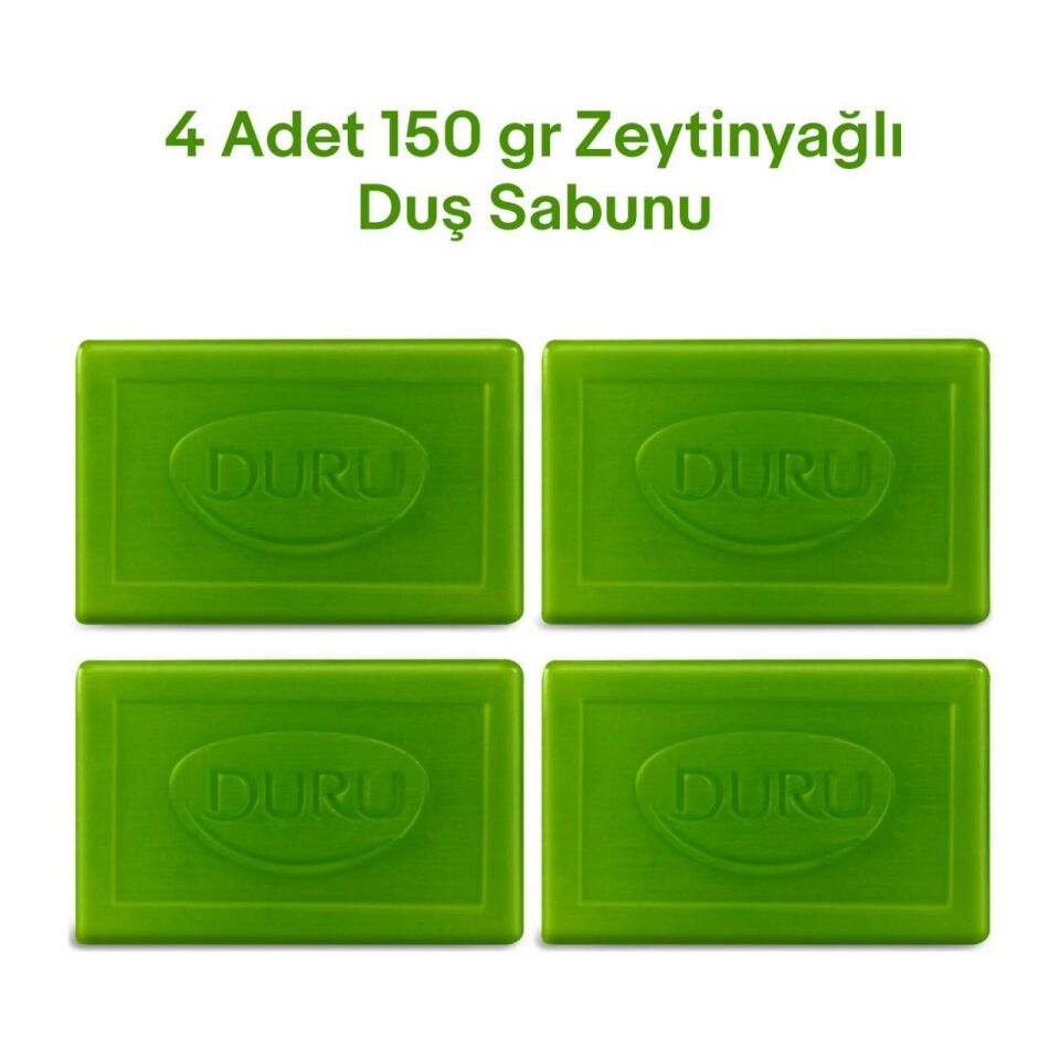 Duru Natural Olive Zeytinyağı Özlü Duş Sabunu 600 gr ( 150g x 4 )