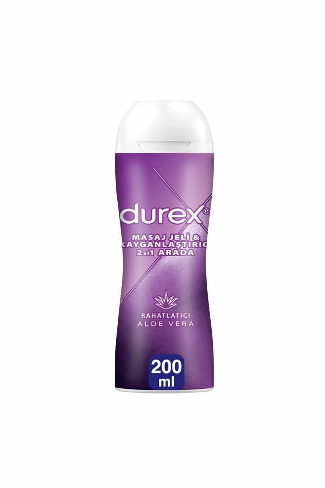 Durex Masaj Jeli ve Kayganlaştırıcı 2 si 1 Arada Aloe Vera 200 Ml
