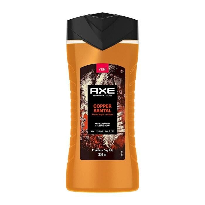 Axe Duş Jeli Copper Santal Premium Collectio 3 in 1 Sandal 300 Ml Yüz, Vücut , Saç