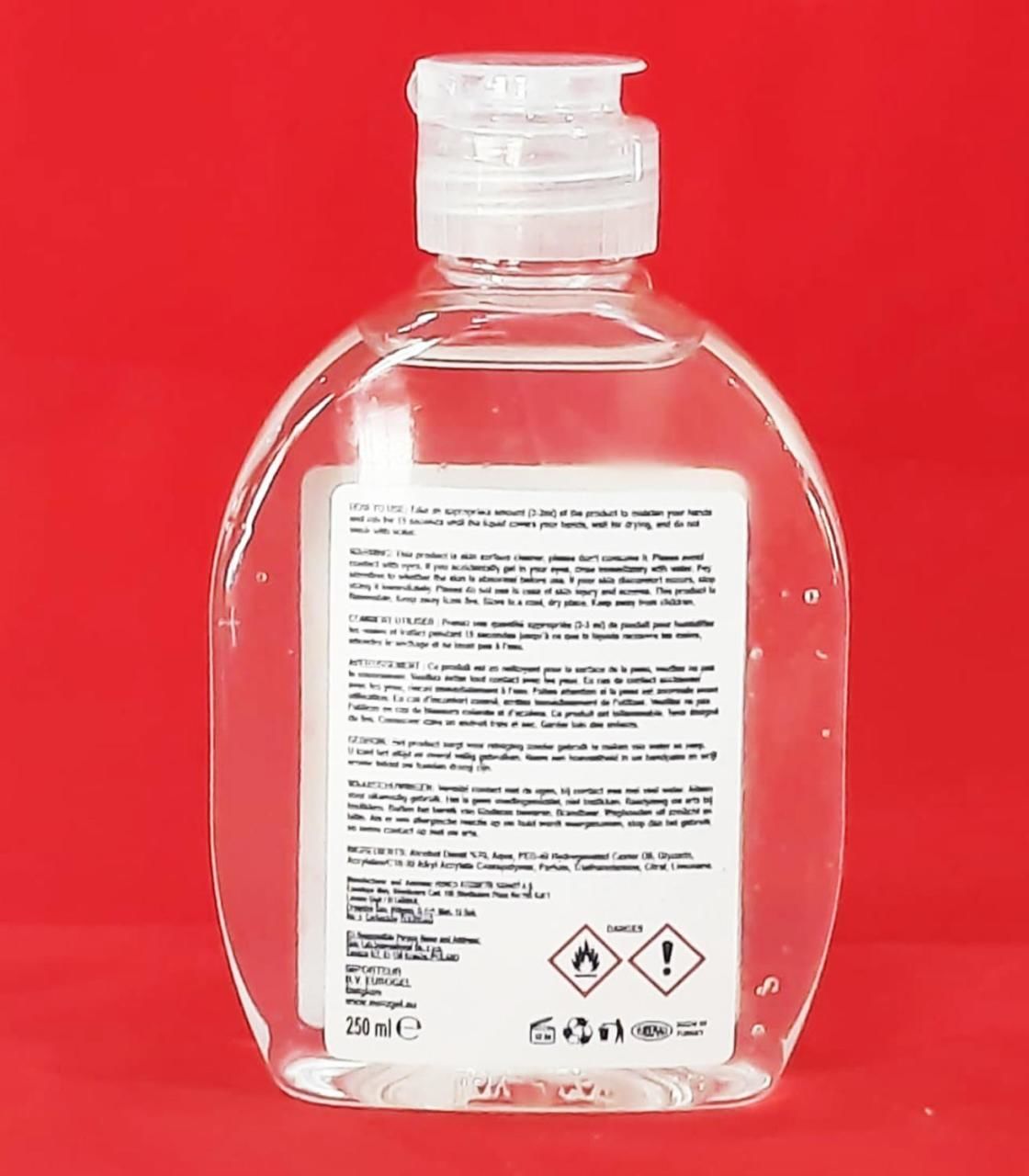 HuncaLife Eurogel El Temizleme Jeli 250 Ml % 70 Alkol Bazlı