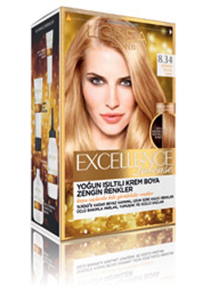 Loreal Excellence Intense 8.34 Zengin Sıcak Sarı