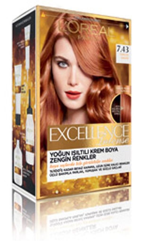 Loreal Excellence Intense Saç Boyası 7.43 Tarçın Bakırı