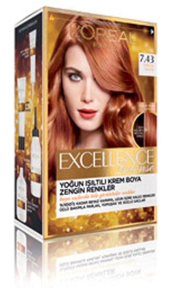 Loreal Excellence Intense Saç Boyası 7.43 Tarçın Bakırı
