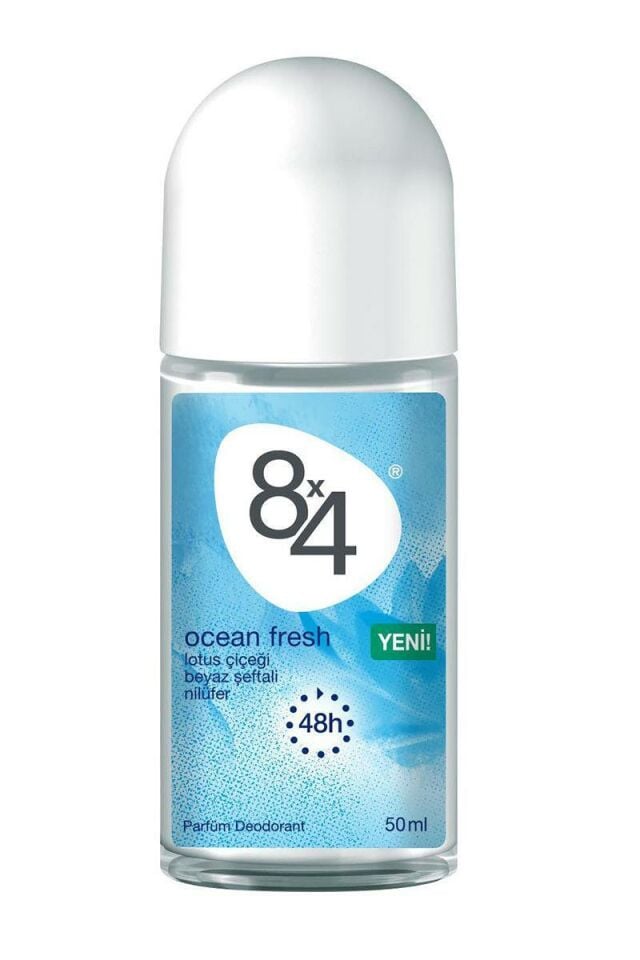 8X4 Roll-On OCEAN FRESH 50ML Bayan