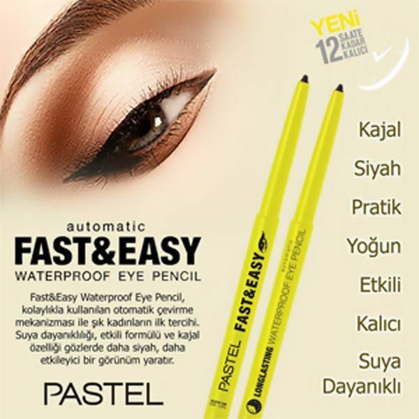 Pastel Eyeliner Automatic Siyah Kajal Göz Kalemi 50