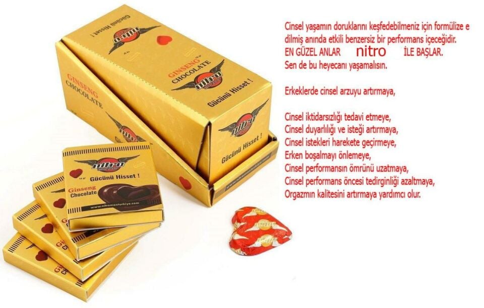 Nitro Max Gold Enerji Çikolatası