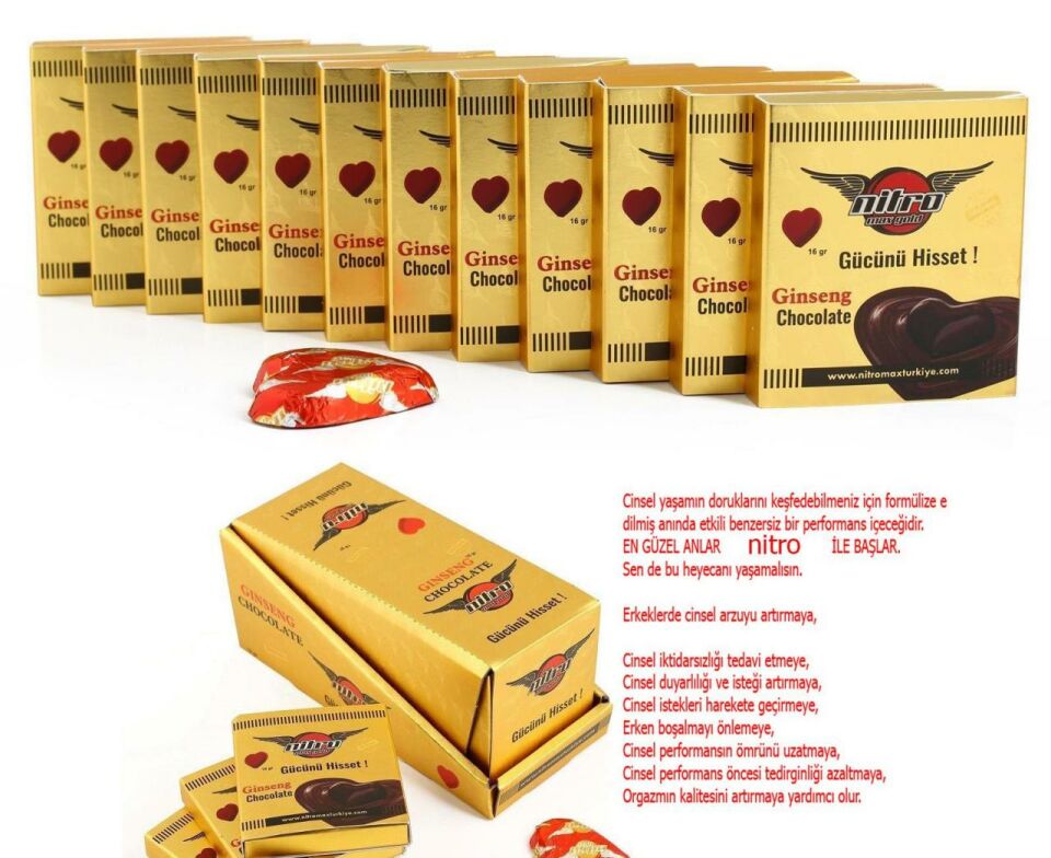 Nitro Max Gold Enerji Çikolatası 12 li Paket