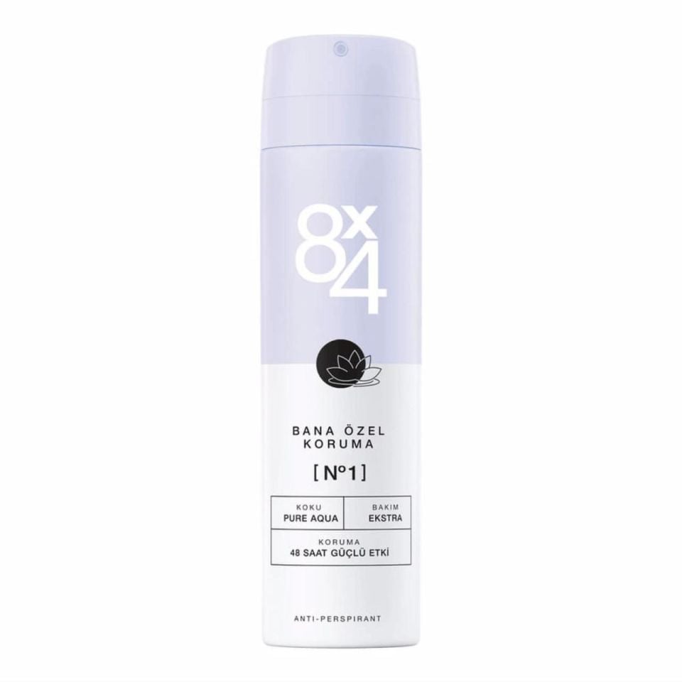 8x4 Bana Özel Koruma No:1 Pure Aqua Kadın Deodorant 150ml