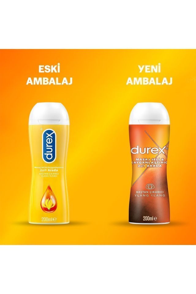 Durex Masaj Jeli ve Kayganlaştırıcı 2 si 1 Arada  Hassas Ylang Ylang 200 Ml - Skt:02/26