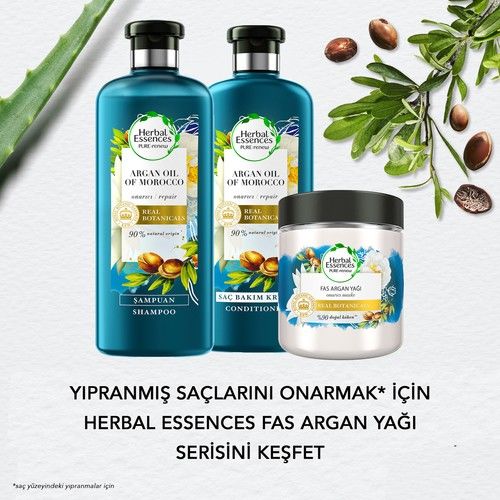 Herbal Essences Şampuan Onarıcı Fas Argan Yağı 400 ml