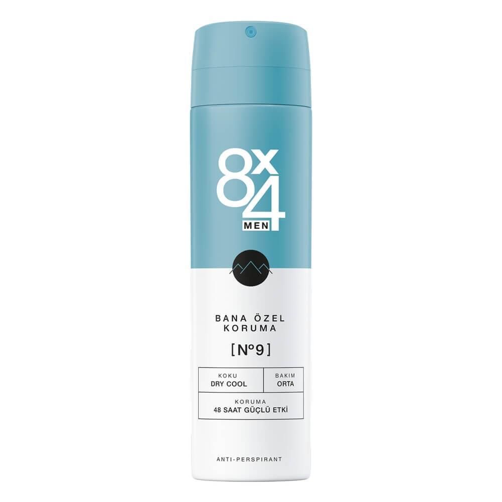 8x4 Bana Özel Koruma No:9 Dry Cool Erkek Deodorant 150ml