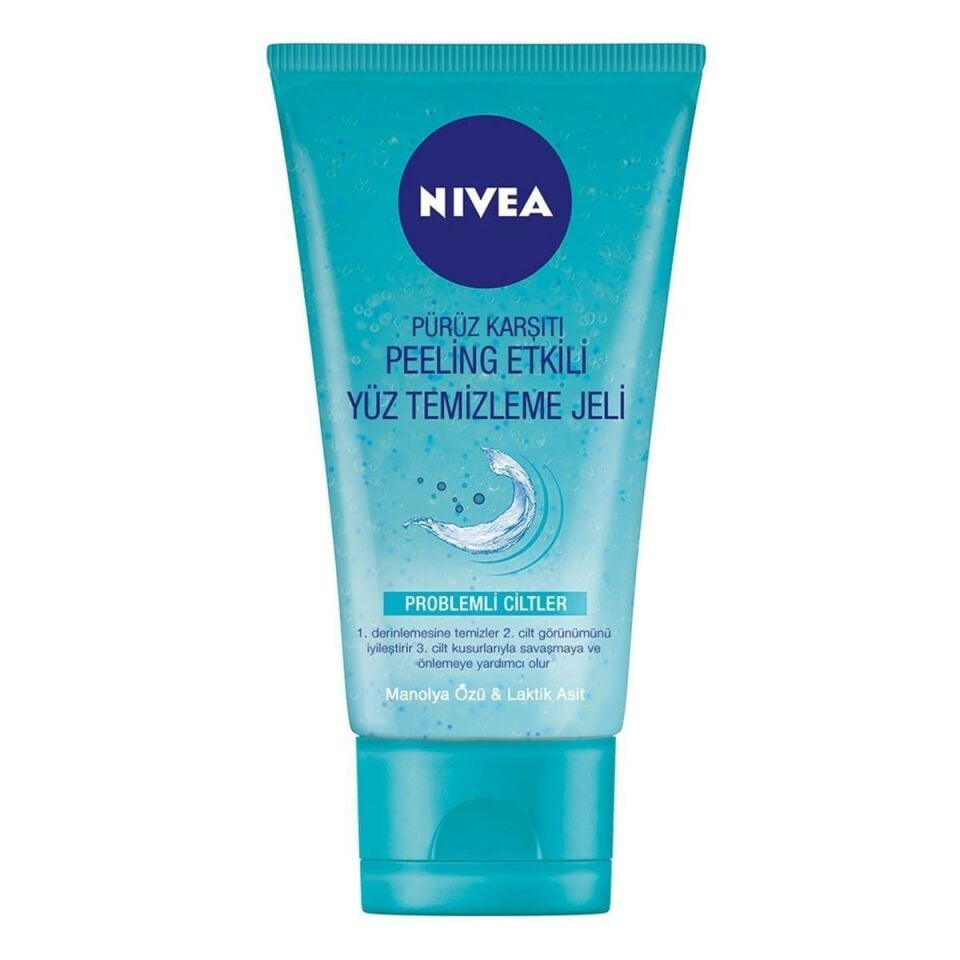 Nivea Pure Effect Pürüz Karşıtı Peeling Etkili Yüz Temizleme Jeli 150 ml