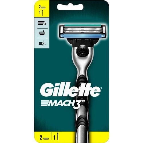 Gillette Mach3 Tıraş Makinesi + 2 Yedek Tıraş Bıçağı