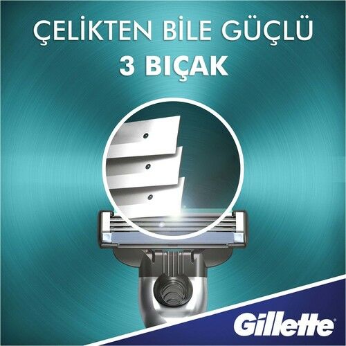 Gillette Mach3 Tıraş Makinesi + 2 Yedek Tıraş Bıçağı