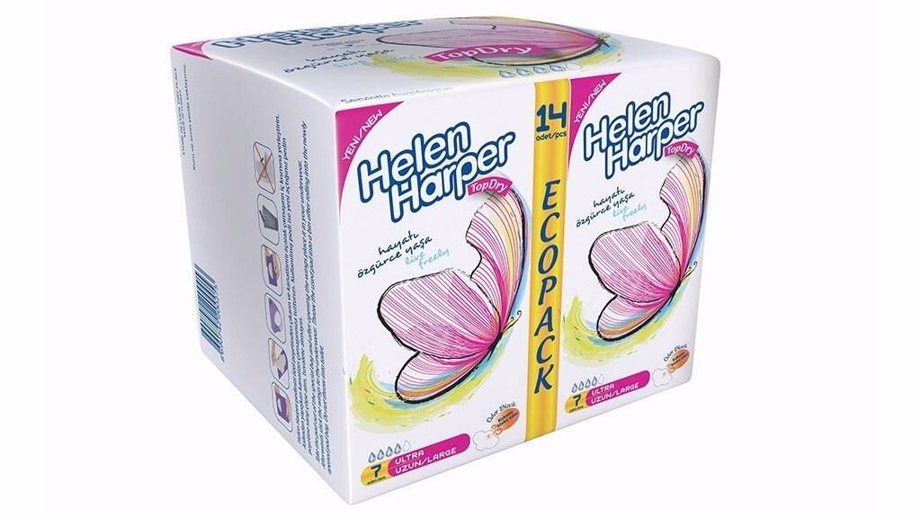 Helen Harper 14 lü Ultra Eko Uzun İpeksi Ped