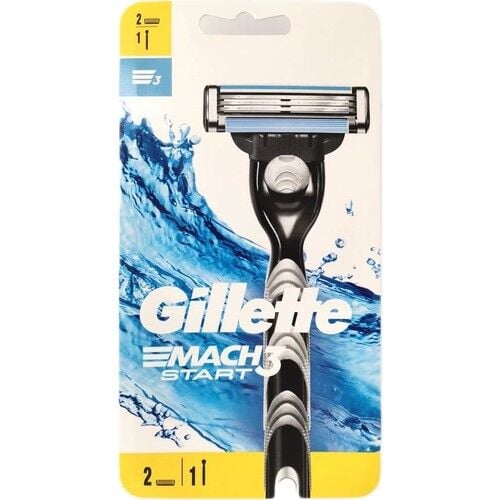 Gillette Mach3 Sport Start Tıraş Makinesi + 2 Yedek Tıraş Bıçağı