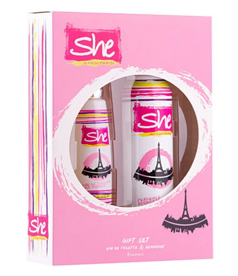 She Paris 50ML Edt ml + Deodorant Bayan Parfüm Set