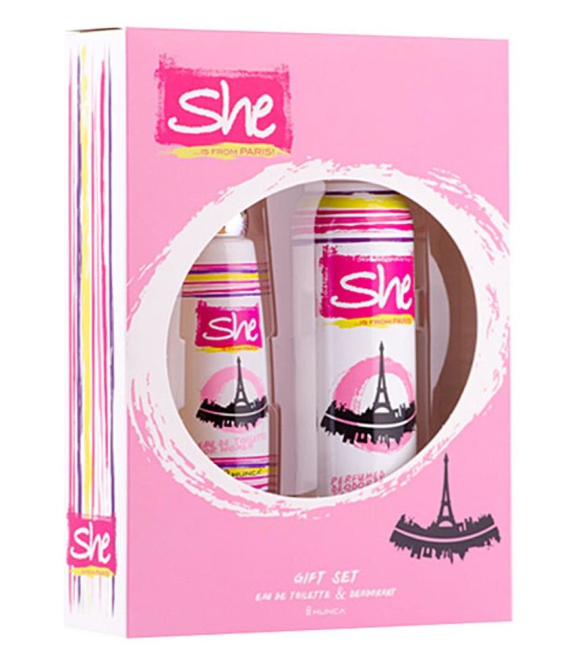 She Paris 50ML Edt ml + Deodorant Bayan Parfüm Set