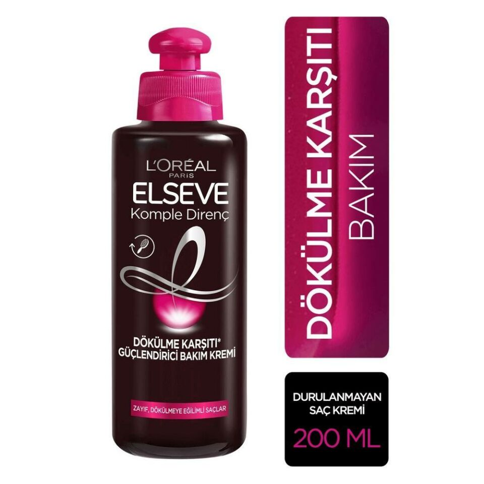 Elseve Saç Kremi Komple Direnç Dökülme Karşıtı 200 ml Durulanmaz