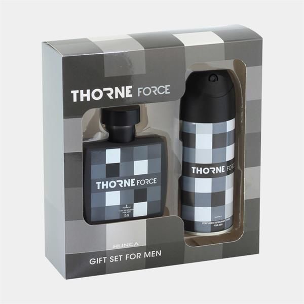 Hunca Thorne Force Set 75ML Edt+150ml Deodorant Erkek