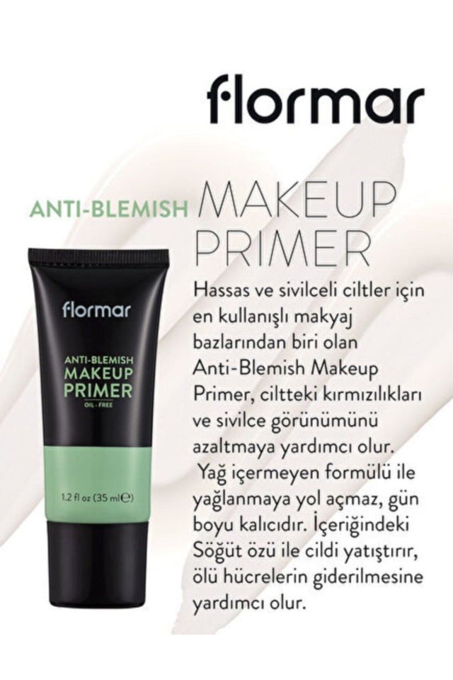 Flormar Baz - Anti-Blemish Make Up Primer 000 Makyaj Bazı 30 Ml