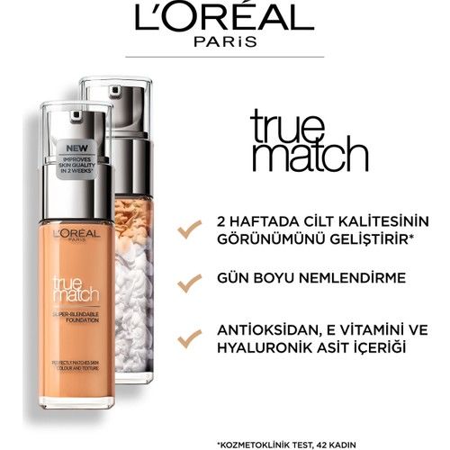 Loreal True Match Foundation 3N Creamy 30 Ml Nemlendirme Etkili