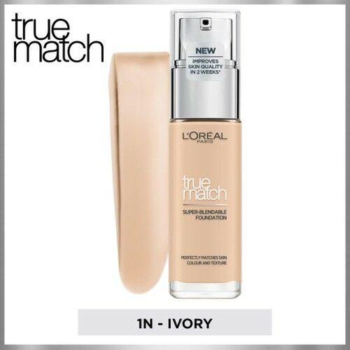 Loreal True Match Foundation 1N Ivory 30 Ml Nemlendirme Etkili