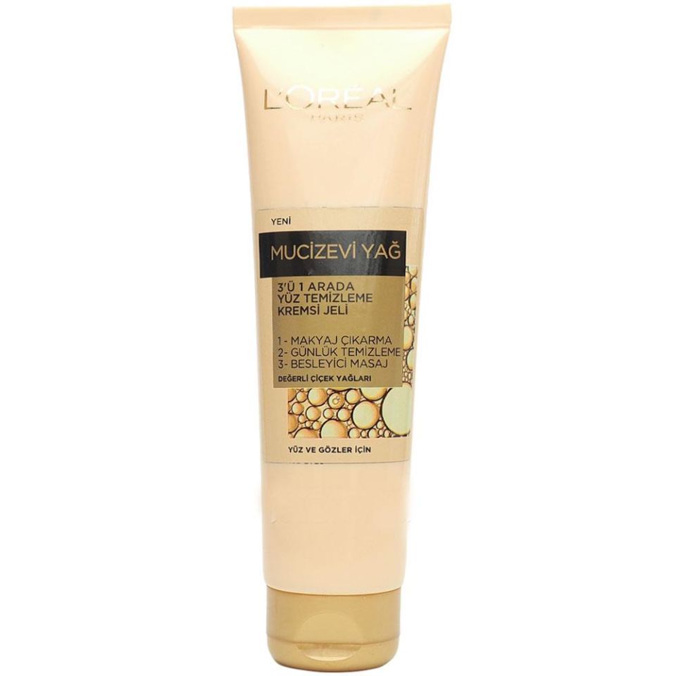 L'Oreal Paris 3'ü 1 Arada Mucizevi Yağ Yüz Temizleme Jeli 150 ml