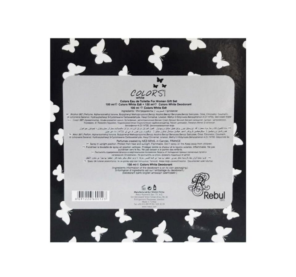 Rebul Colors White 75 ml Kadın Parfüm + 150 Deodorant