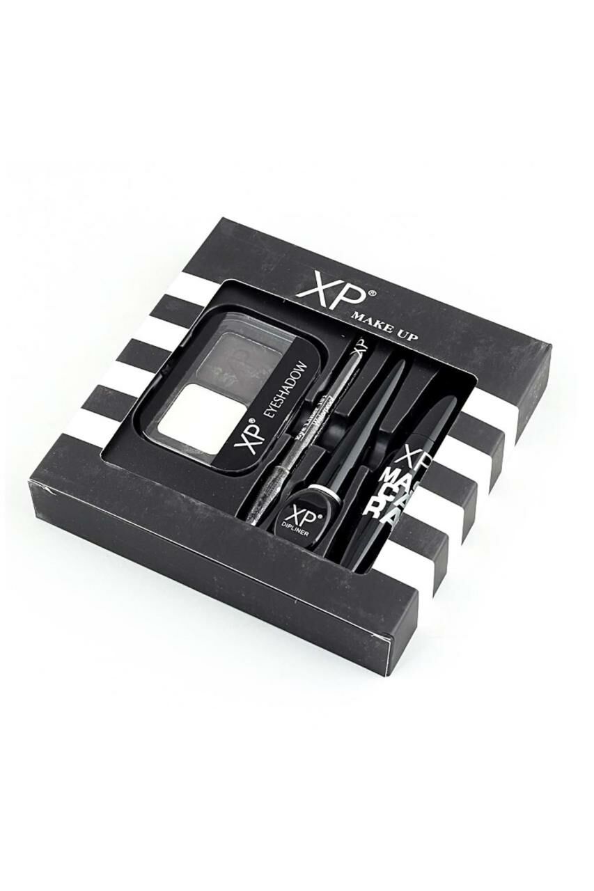 XP 4 lü Set Mascara+ Dipliner Black+2 Far+ Göz Kalemi