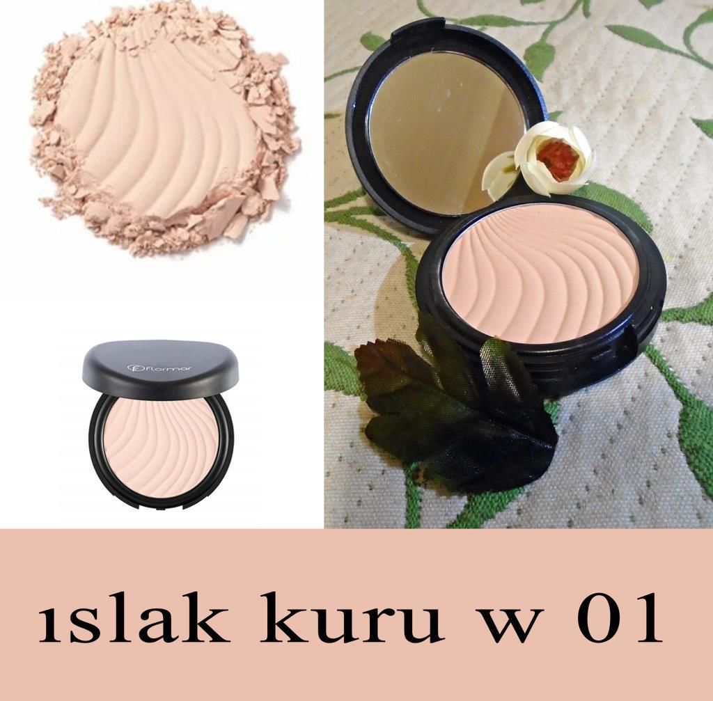 Flormar Wet Dry Compact Powder W01 Porcelain Rose