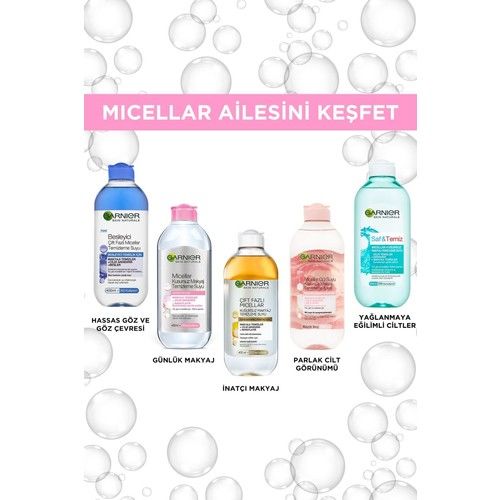 Garnier Micellar Gül Suyu Kusursuz Makyaj Temizleme & Işıltı 400 Ml