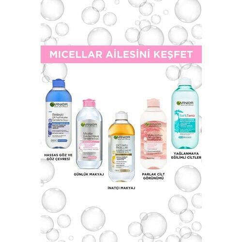 Garnier Micellar Gül Suyu Kusursuz Makyaj Temizleme & Işıltı 400 Ml