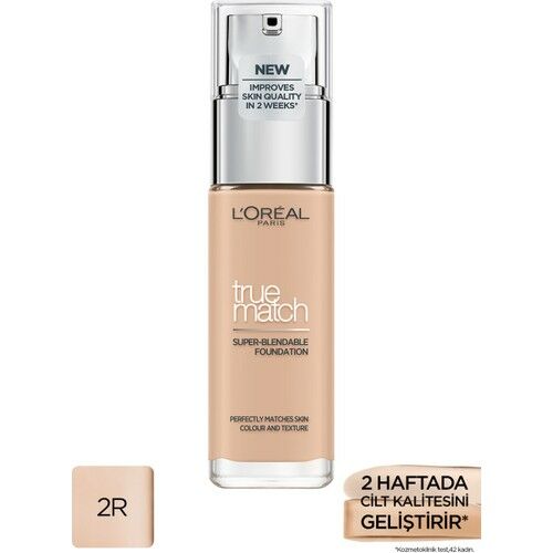 Loreal True Match Foundation 2.R/2.C Rose Vanilla 30 Ml Nemlendirme Etkili